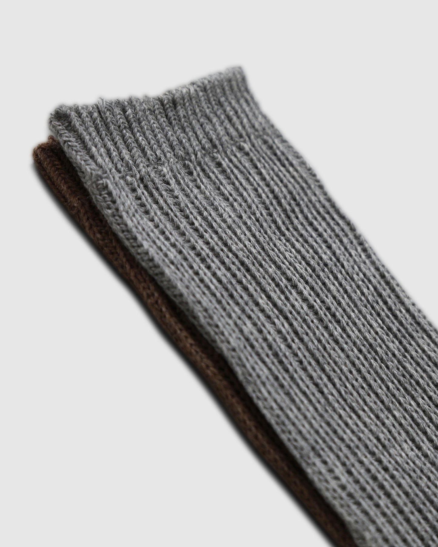 Go For It 2 Pack Socks - Brown & Grey