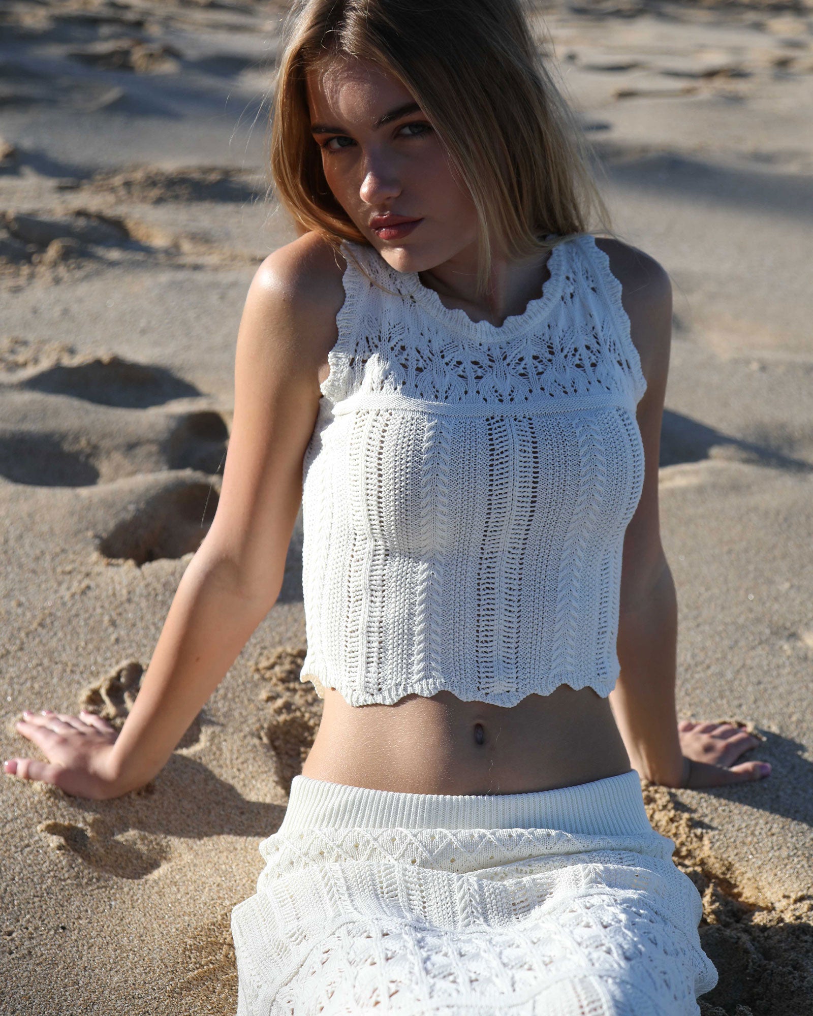新品タグ付★leinwande Holiday Crochet Crop Top leinwande（ラインヴァンド）の「Holiday Crochet Crop Top