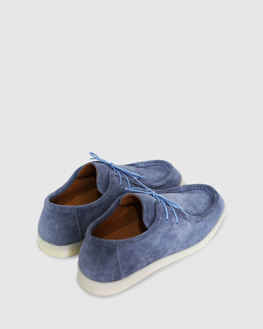 Heatwave Suede Boat Shoes - Stonewash Blue