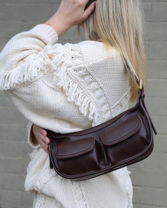 Harper PU Bag - Chocolate