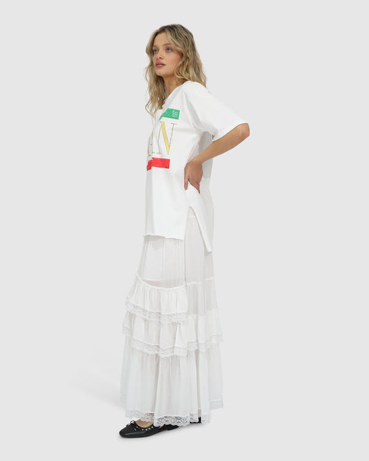 I Love Milan Oversized T-Shirt - White