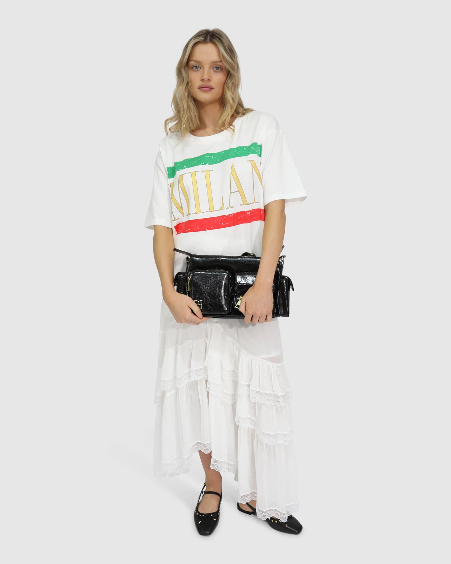 I Love Milan Oversized T-Shirt - White
