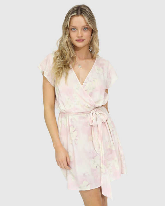 I'm The Star Wrap Dress - Pink