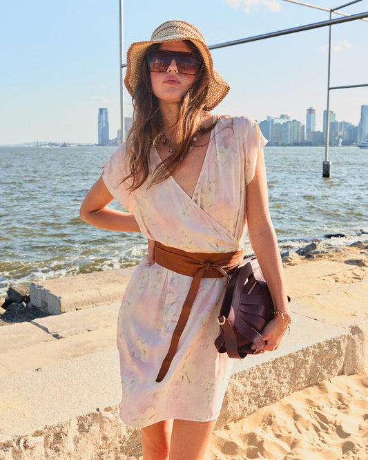 I'm The Star Wrap Dress - Pink