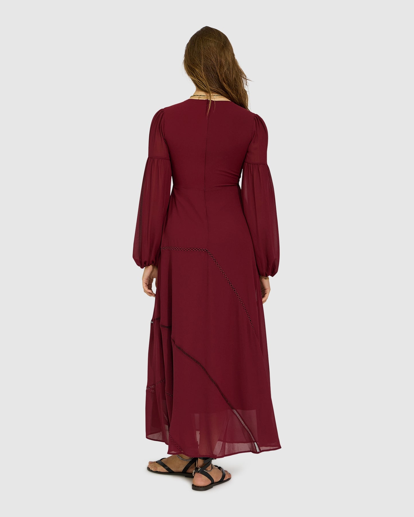 In Your Dreams Maxi Dress - Burgundy
