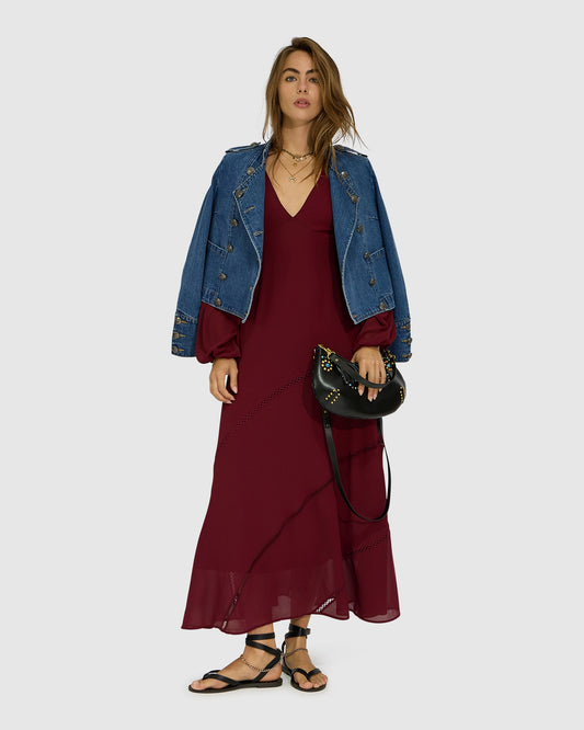 In Your Dreams Maxi Dress - Burgundy