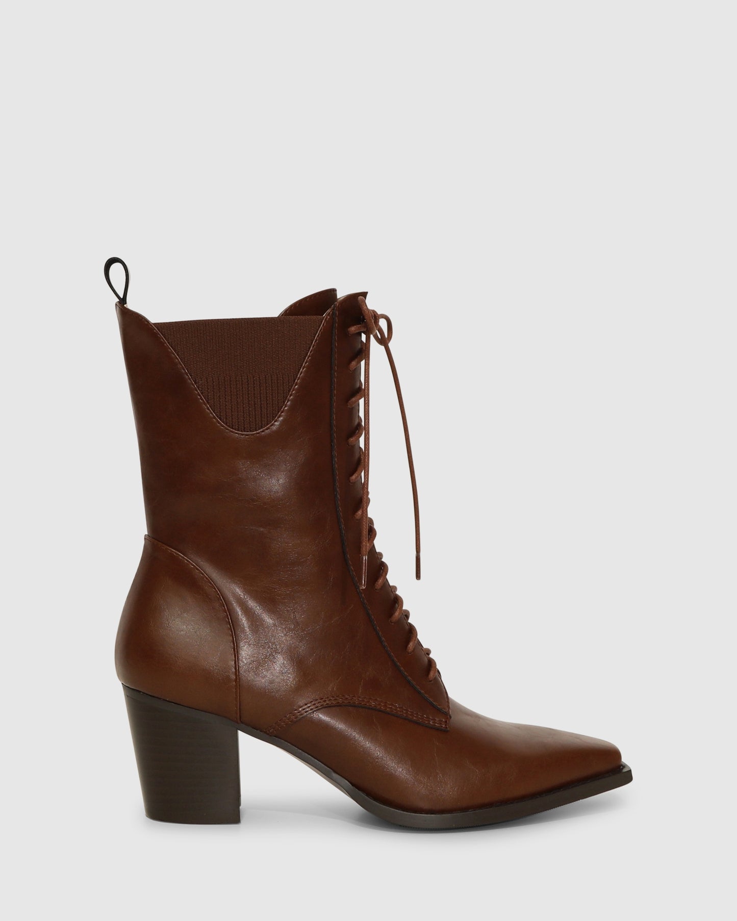 Jumping Ship Laced Boot - Chocolate