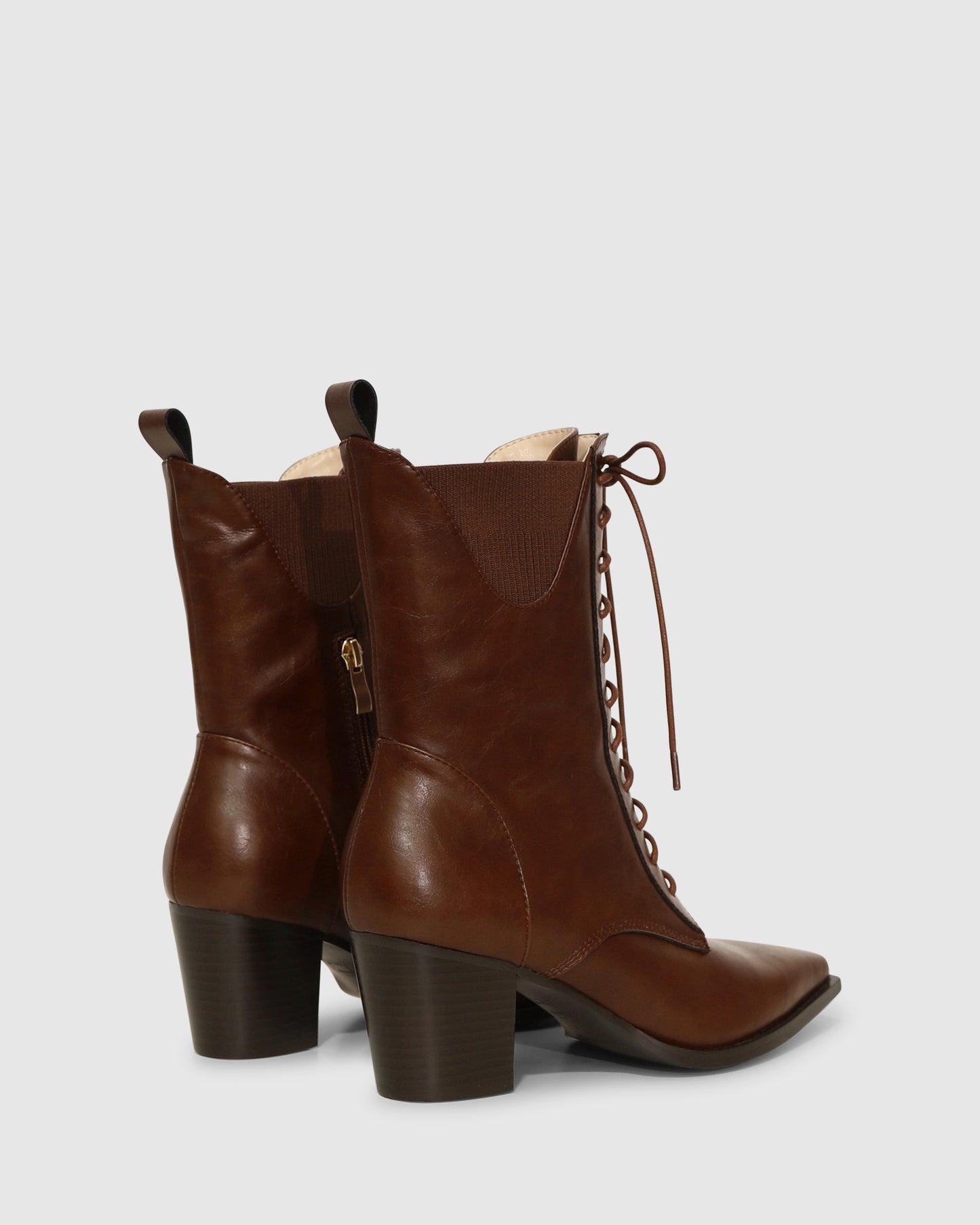Jumping Ship Laced Boot - Chocolate