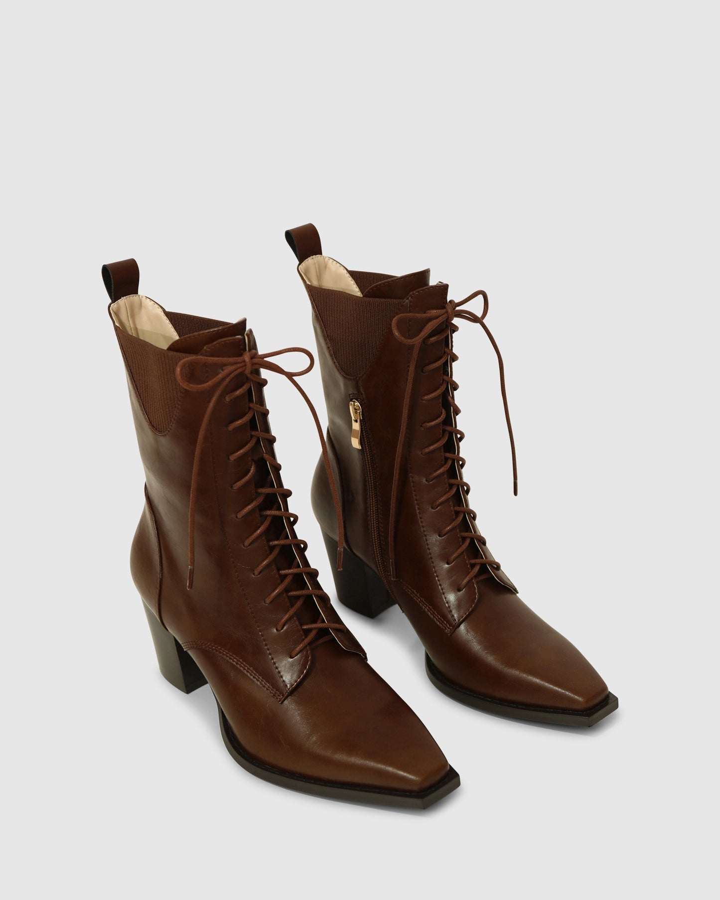 Jumping Ship Laced Boot - Chocolate