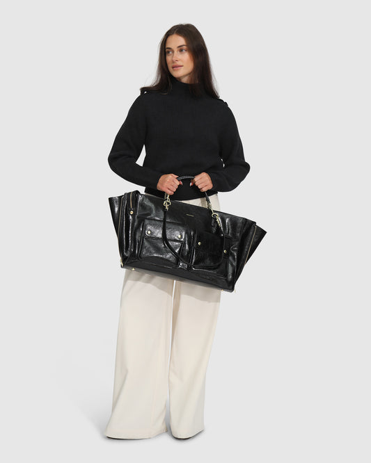 Lost & Found Knitted Sweater - Black