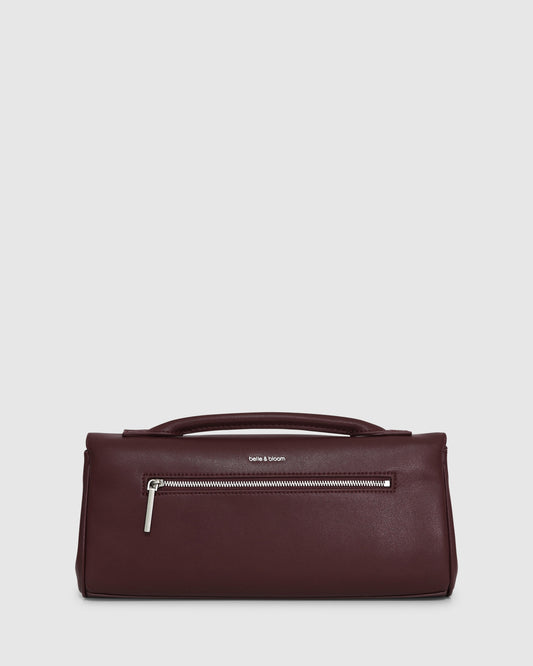 Love Boat Leather Clutch Bag - Burgundy