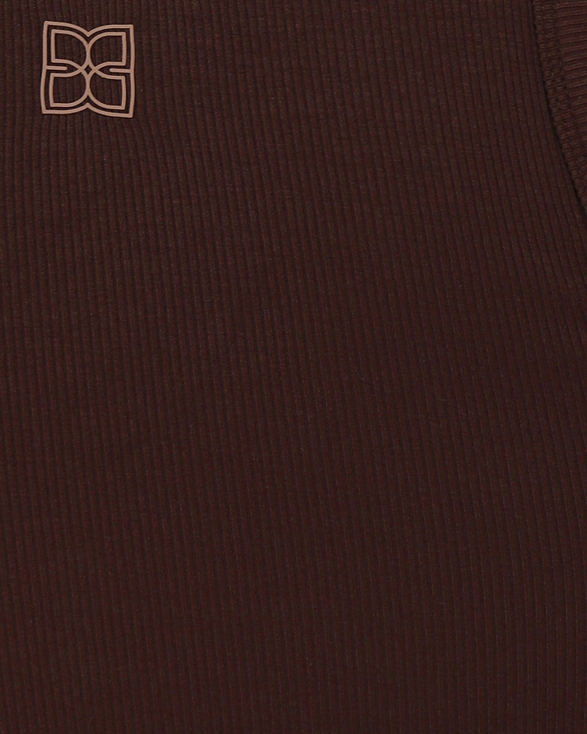 Last Time Ribbed Tank Top - Chocolate