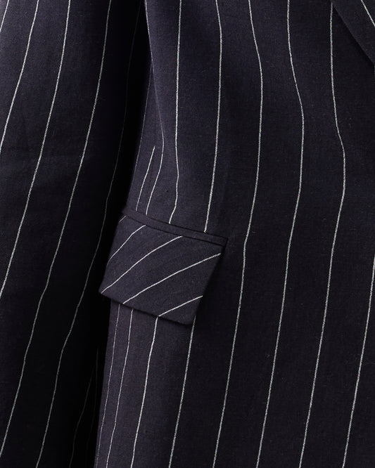 Love & Mercy Striped Blazer - Navy