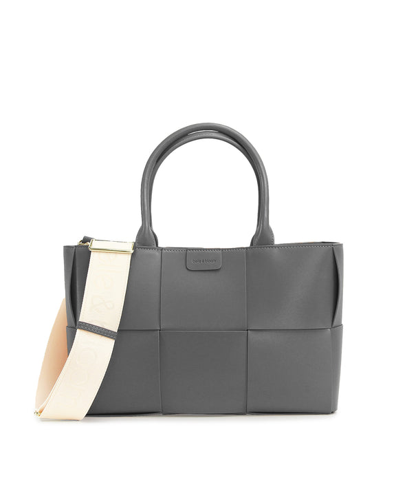 Long Way Home Woven Tote - Grey
