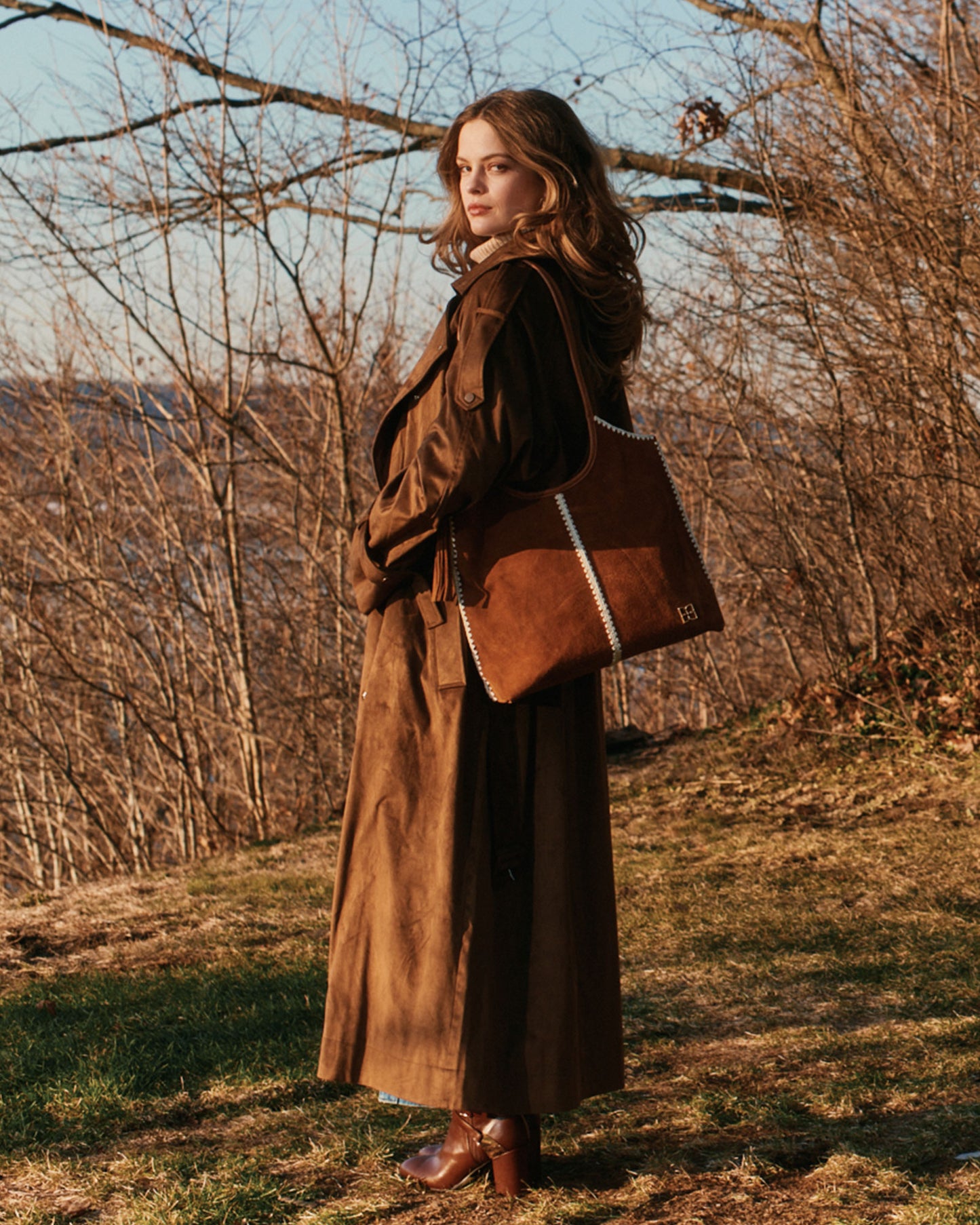 Long Lost Lover Soft Maxi Trench - Tobacco