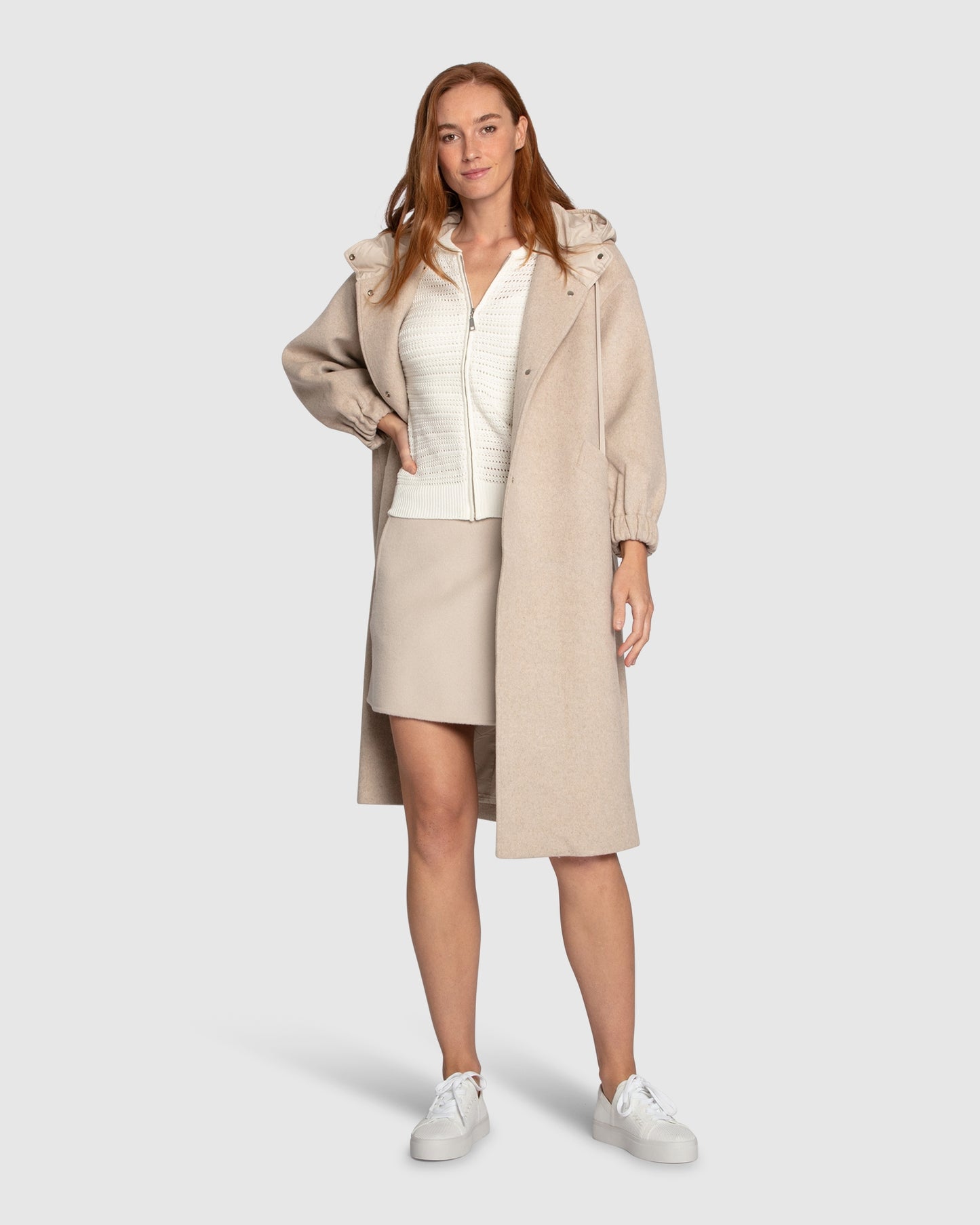 Meadow Breeze Zip Knit - Cream
