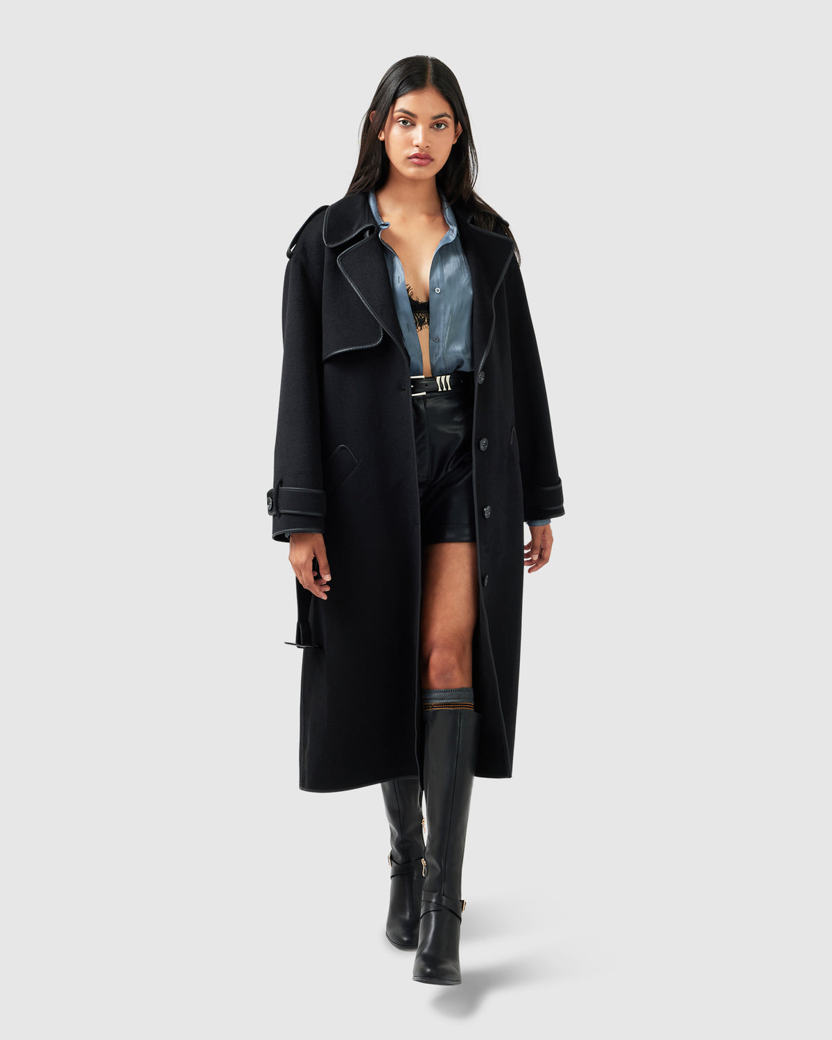 Million Reasons Wool Blend Belted Coat