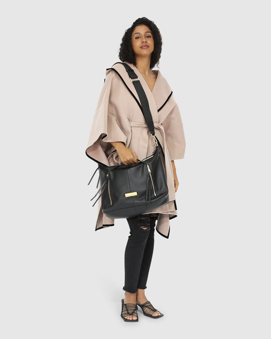 Need You Now Hooded Cape - Sand