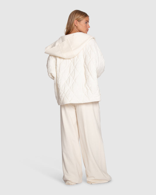 Only You Quilted Utility Jacket - White