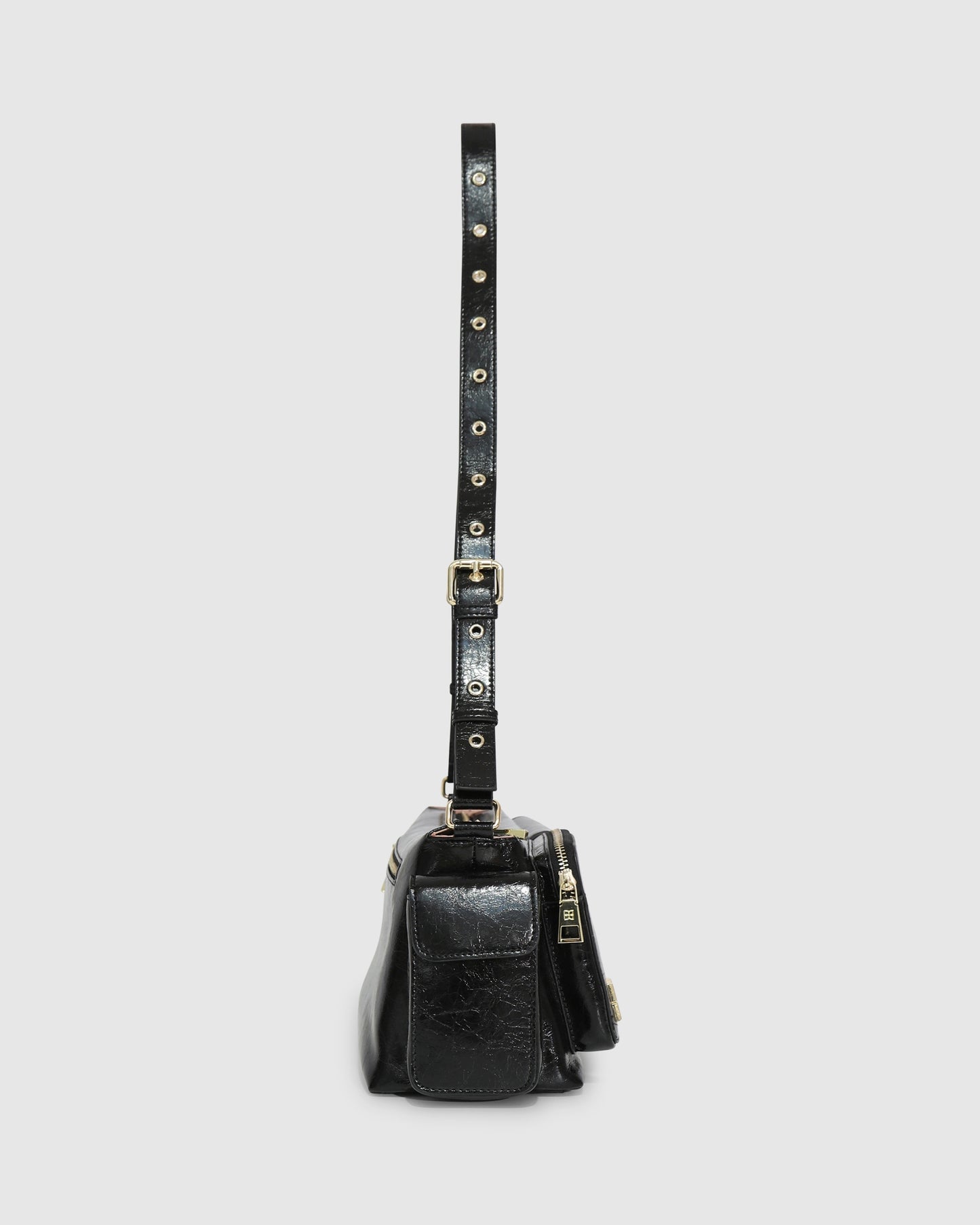 Promises Leather Handbag - Black