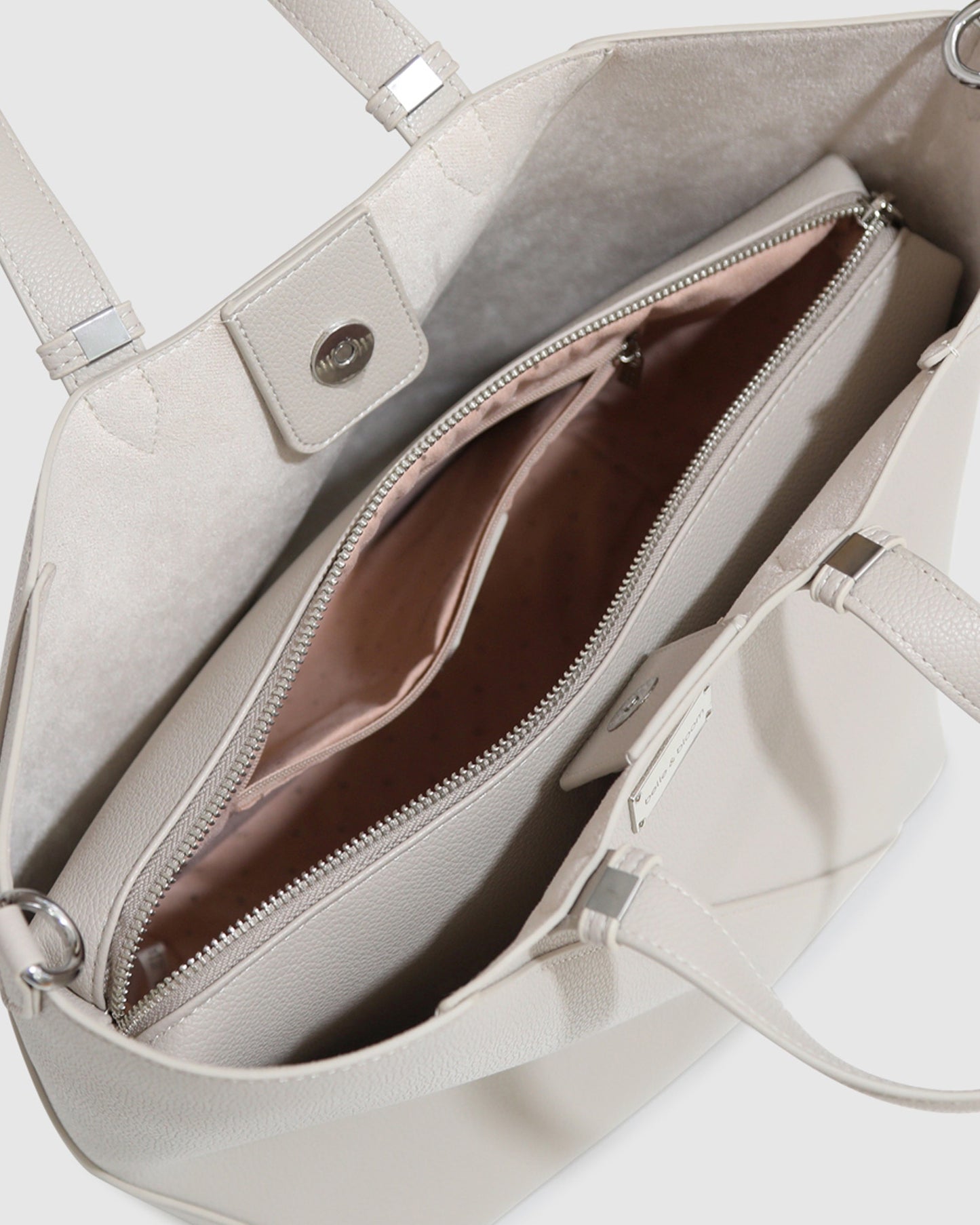 Port Classic PU Bag - Milk Tea