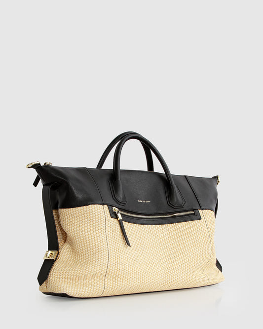 Poem To Nowhere Weekender Bag - Black/Oat