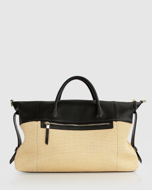 Poem To Nowhere Weekender Bag - Black/Oat