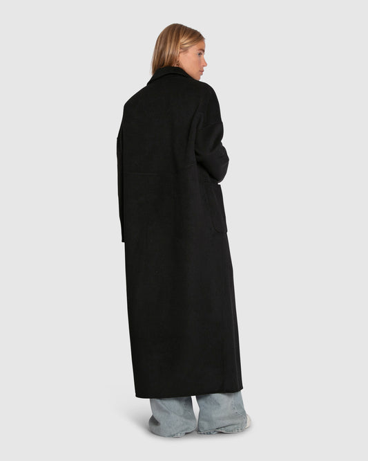 Publisher Maxi Coat - Black