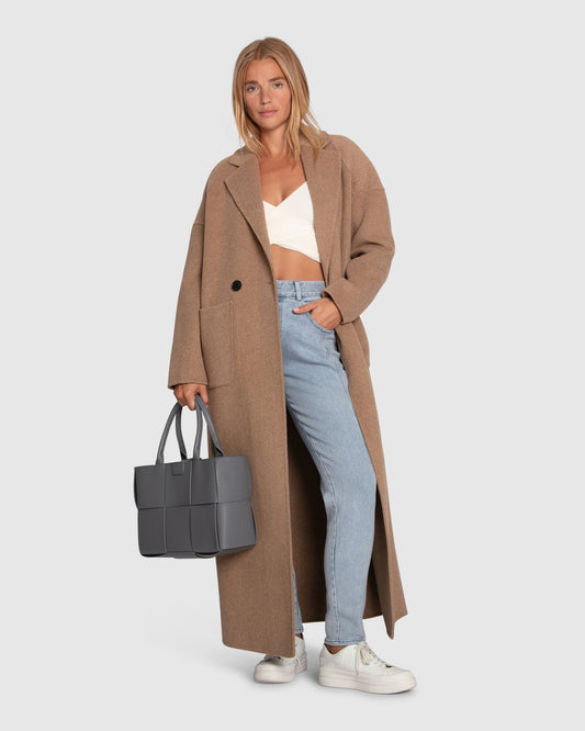 Publisher Maxi Coat - Oat