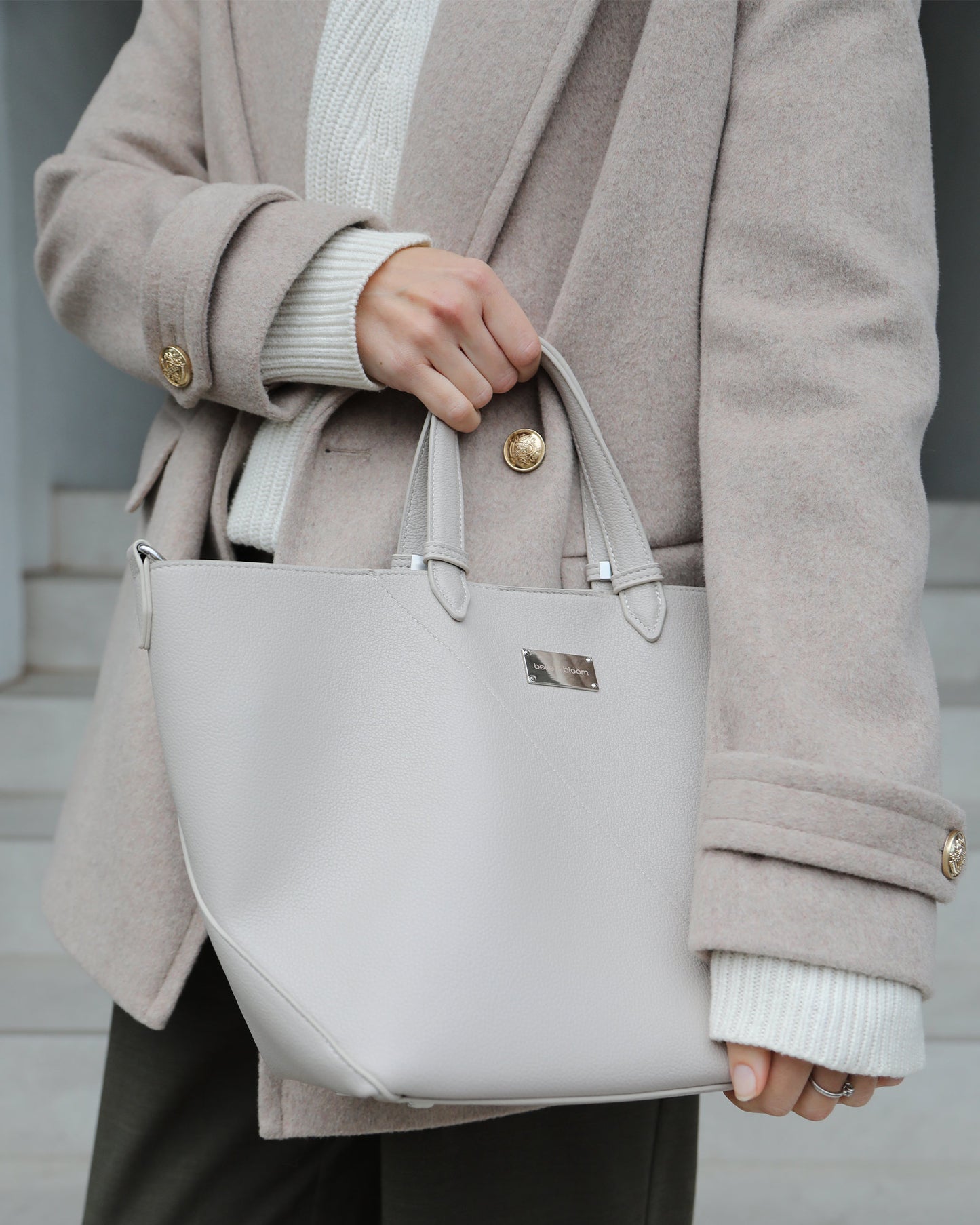 Port Classic PU Bag - Milk Tea