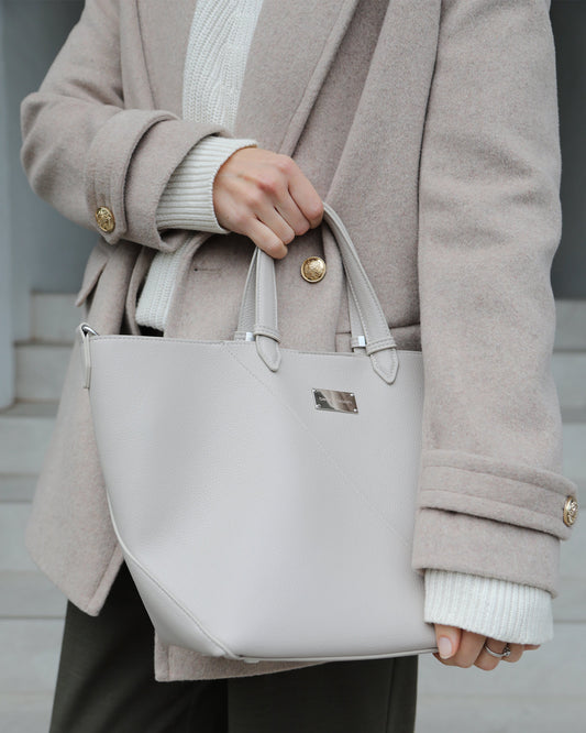 Port Classic PU Bag - Milk Tea