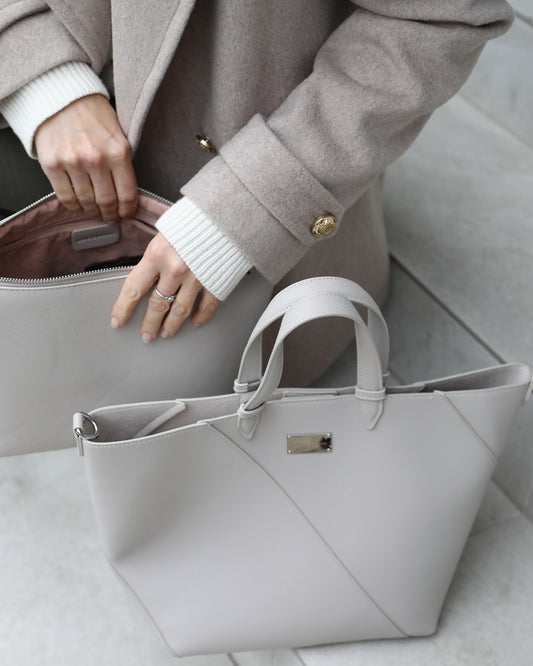 Port Classic PU Bag - Milk Tea