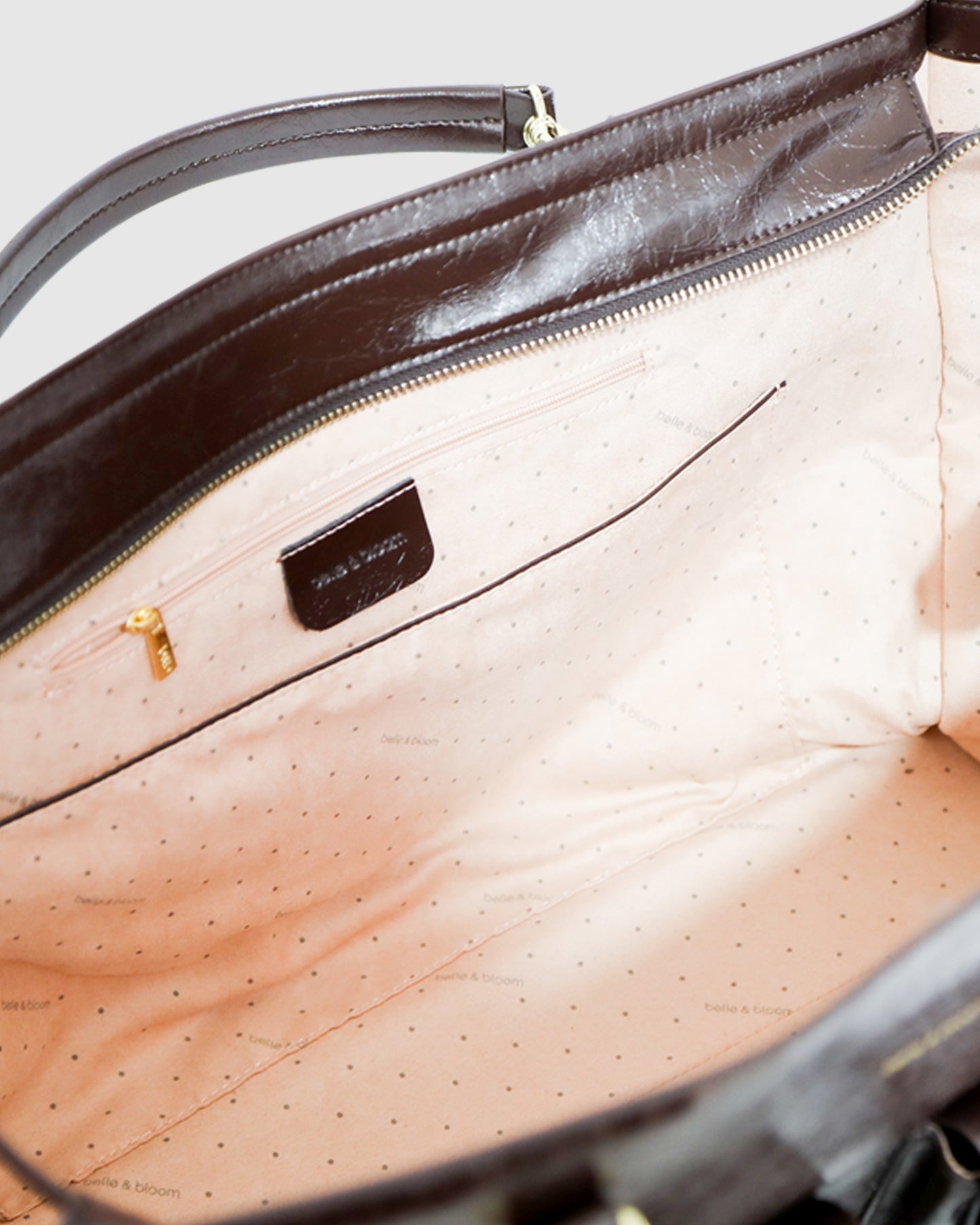 Reflections Leather Shoulder Bag - Chocolate