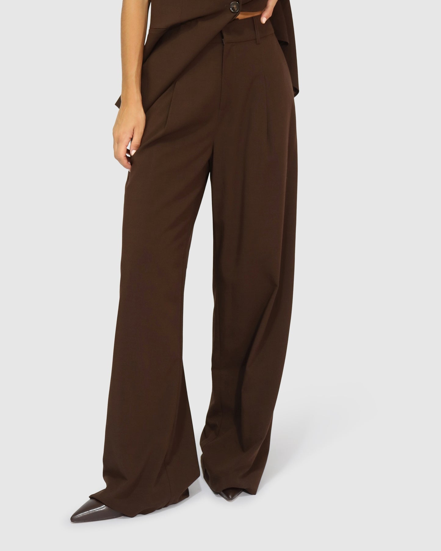 Ready for Your Love Wide Leg Pant - Chocolate