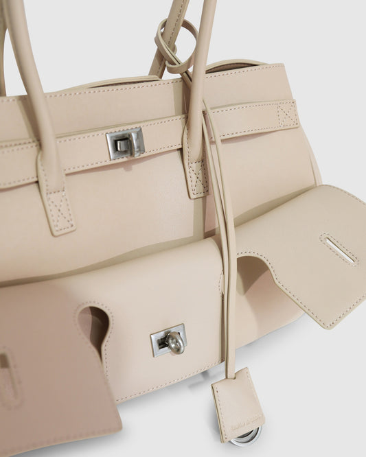 Rude Boy Leather Shoulder Bag - Tan