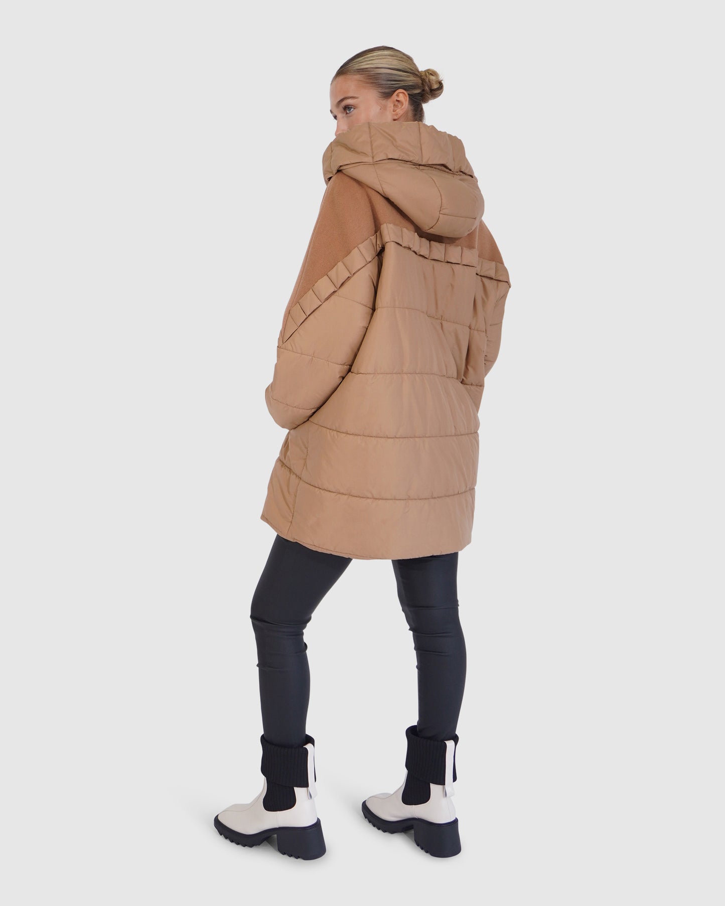 Say It Again Quilted Jacket - Camel