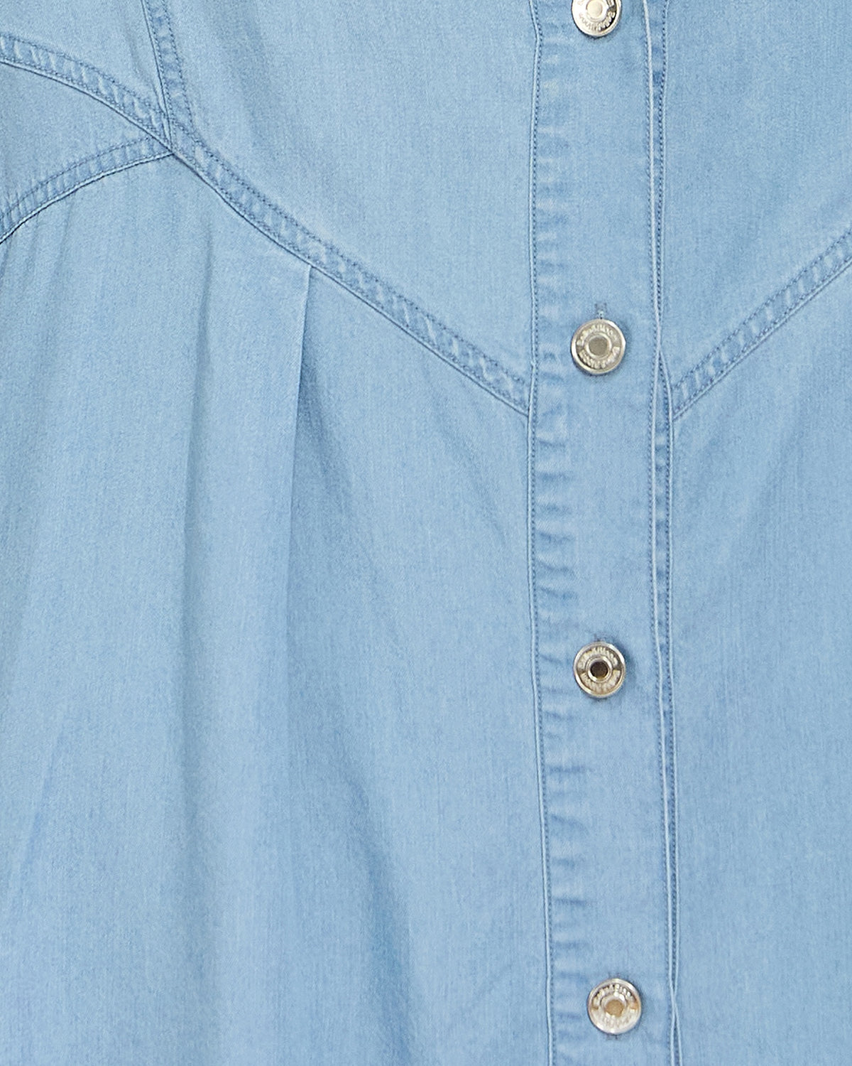 Supercut Denim Dress - Mid Blue Wash