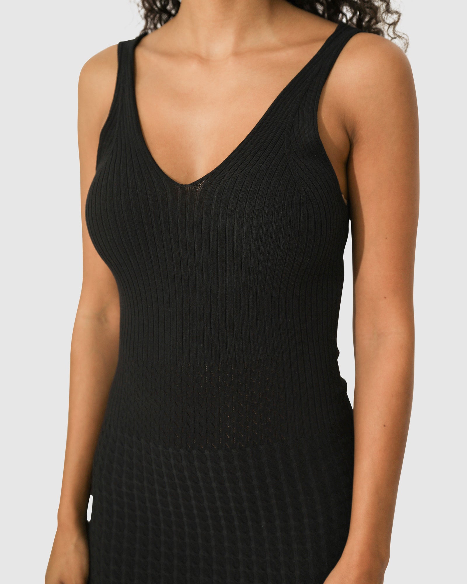 Sweet Nothings Midi Knitted Dress - Black Belle & Bloom Sweet Nothings Midi Knitted Dress - Black Belle & Bloom