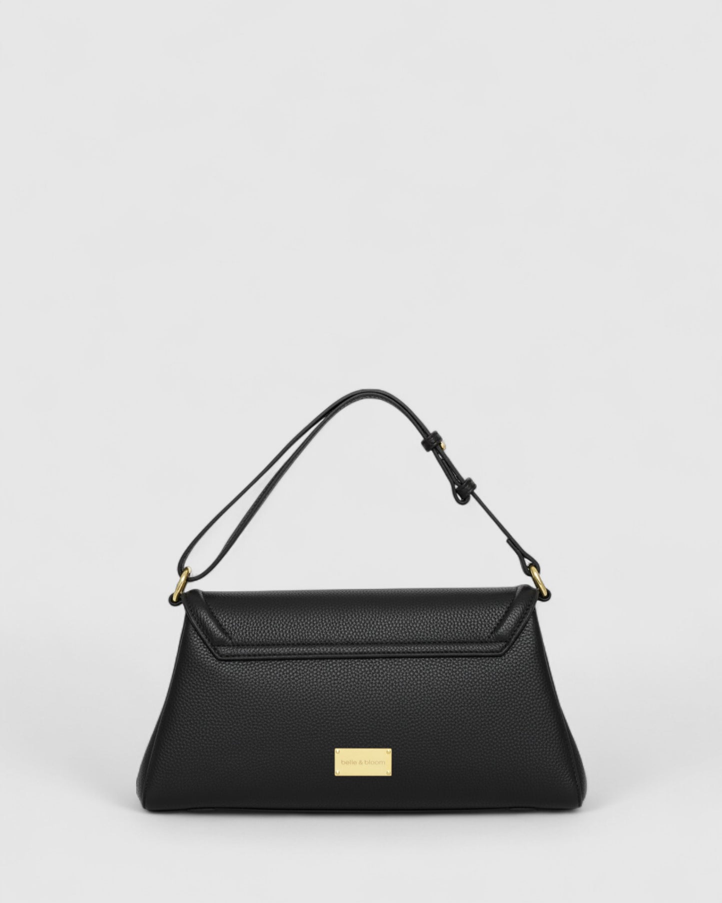 Calista PU Bag with Adjustable Strap - Black