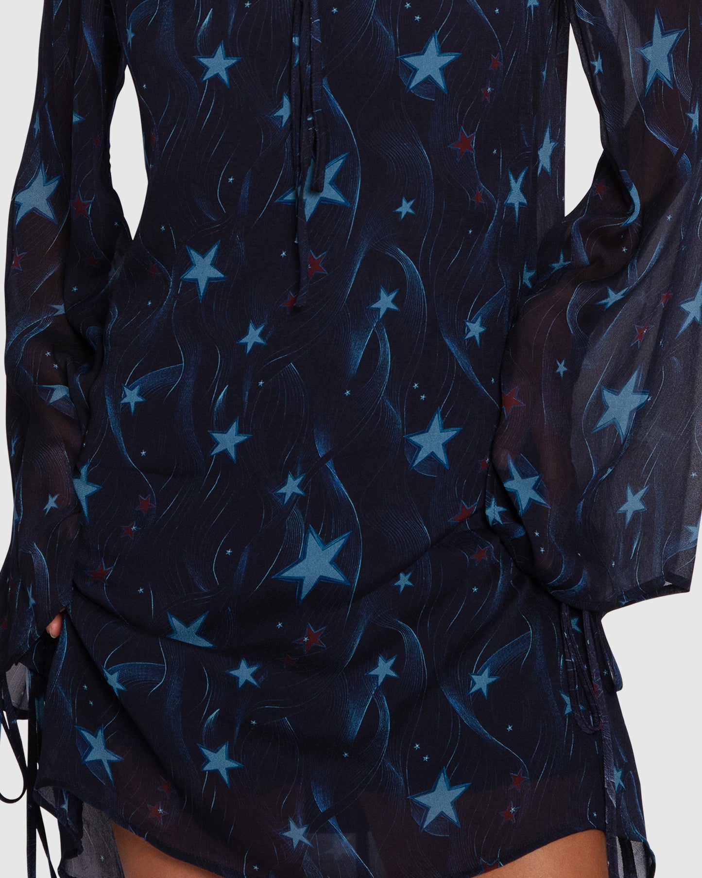 Star Eyes Mini Dress - Star Print