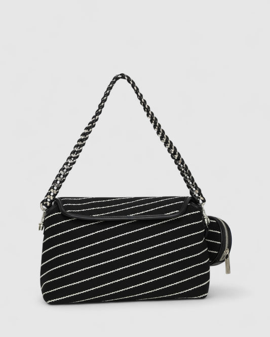 Elodie Day PU Bag - Black/White