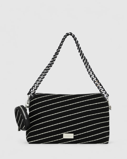 Elodie Day PU Bag - Black/White