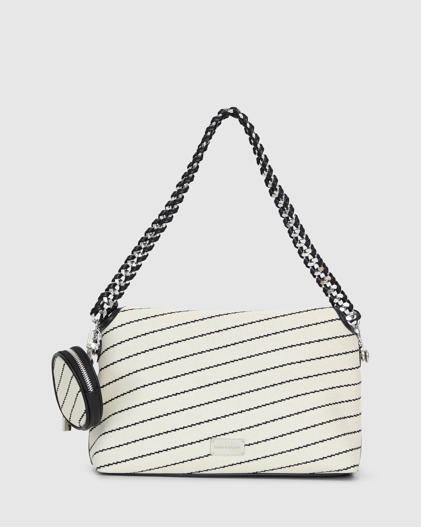 Elodie Day PU Bag - White/Black