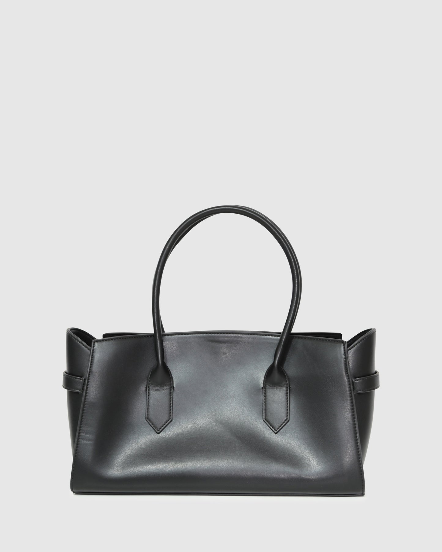 Stream Tote PU Bag - Black