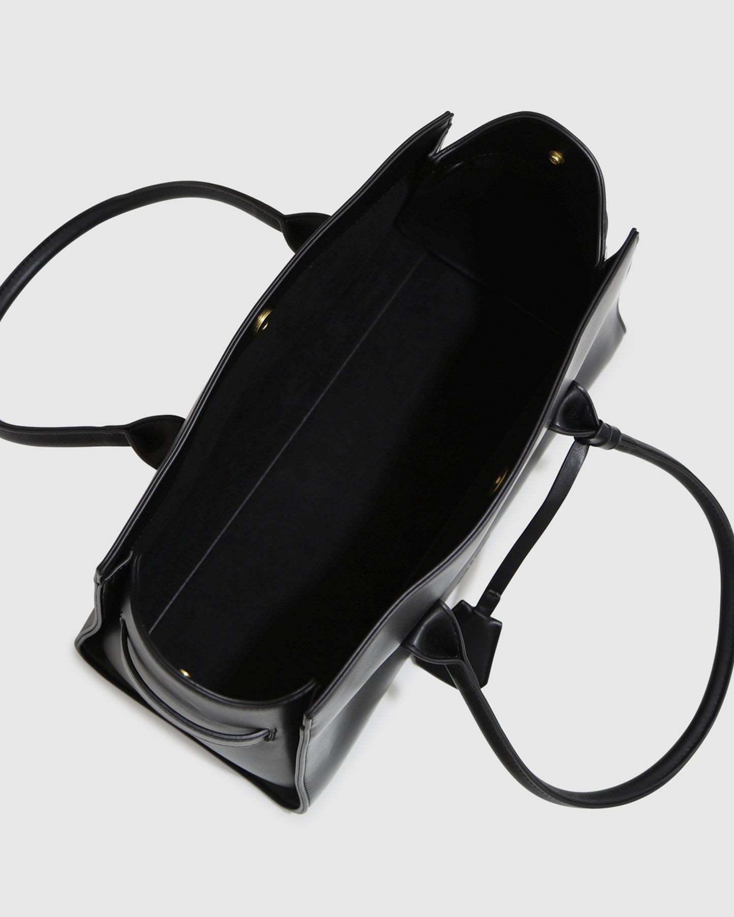 Stream Tote PU Bag - Black