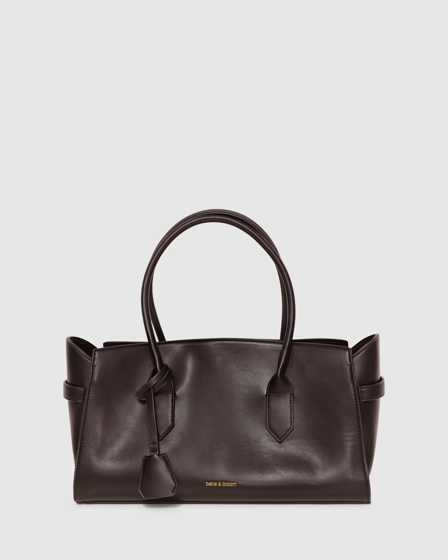 Stream Tote PU Bag - Chocolate