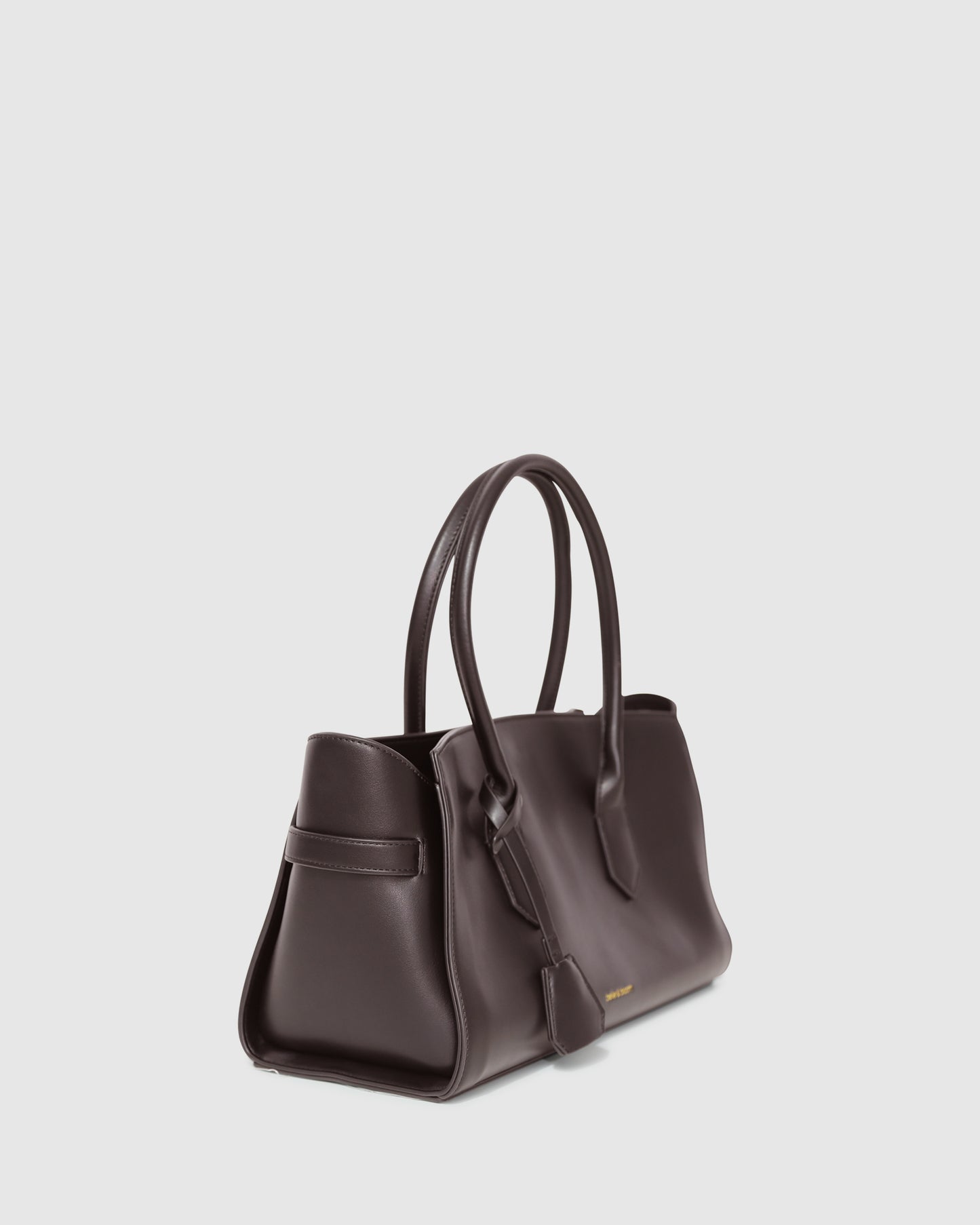 Stream Tote PU Bag - Chocolate