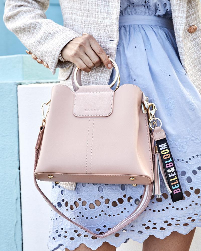 Twilight Leather Cross-Body Bag Pink – Belle Bloom