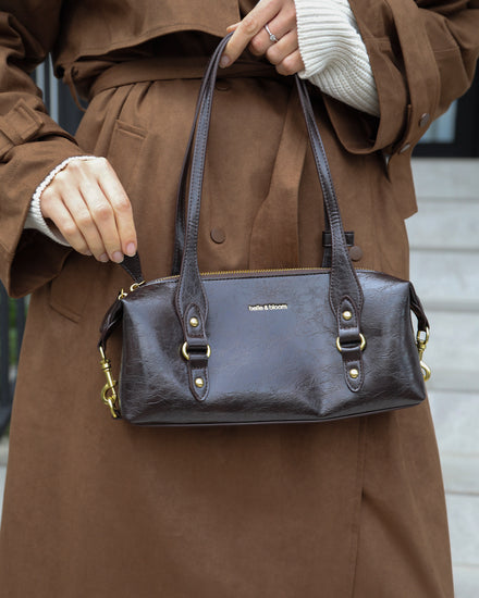 Tide Sling PU Bag - Chocolate