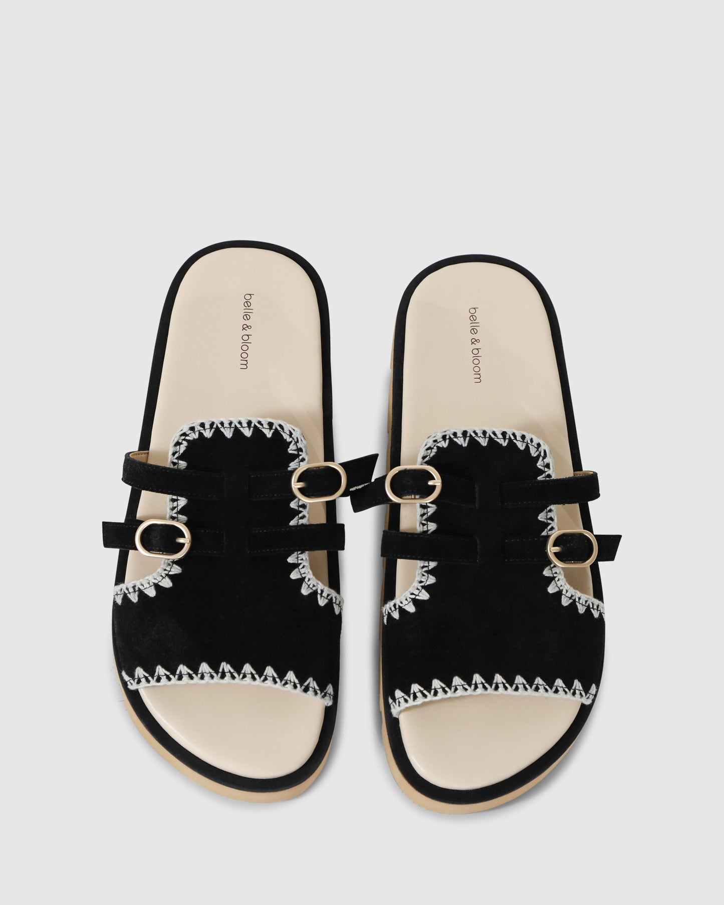Unconditional Love Suede Slide - Black